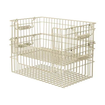 Cesto Cala impilabile confezione da 2 - Cashmere, 28,7x18x13 cm - Ferm Living
