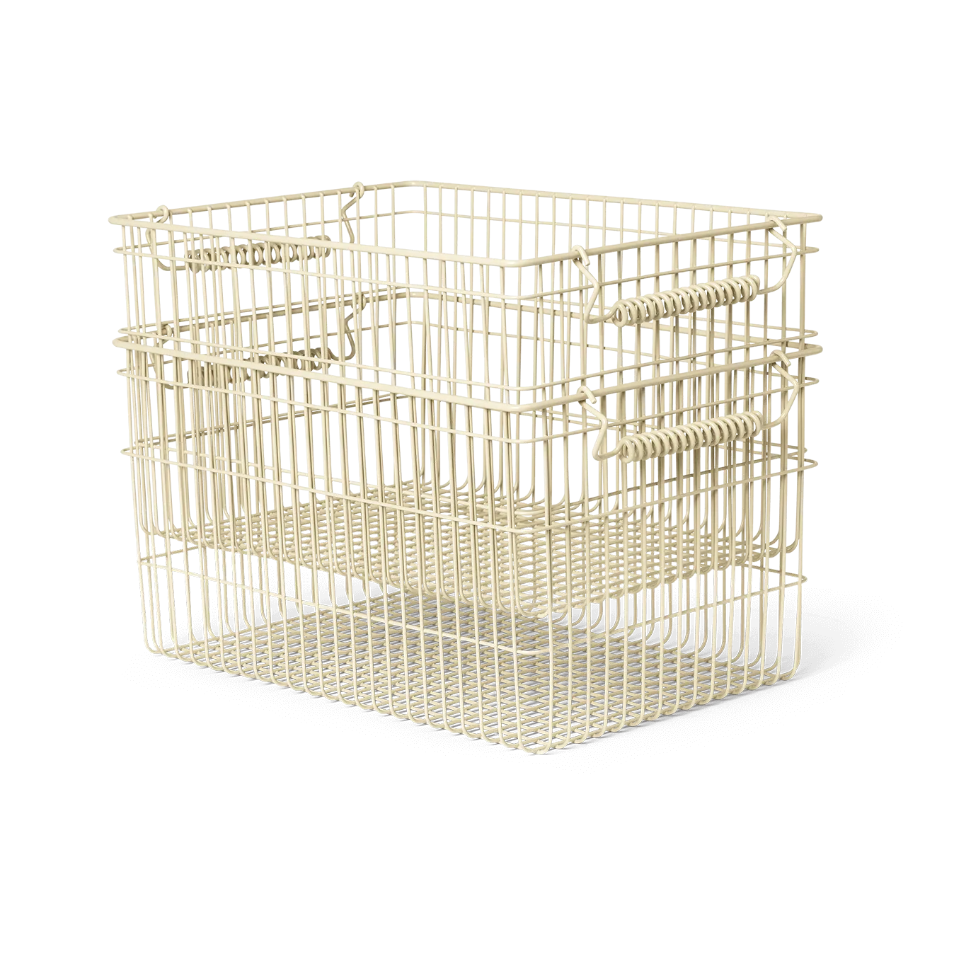Cesto Cala impilabile confezione da 2, Cashmere, 36,2x26,2x20,2 cm Ferm Living