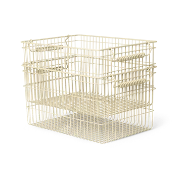 Cesto Cala impilabile confezione da 2 - Cashmere, 36,2x26,2x20,2 cm - Ferm Living