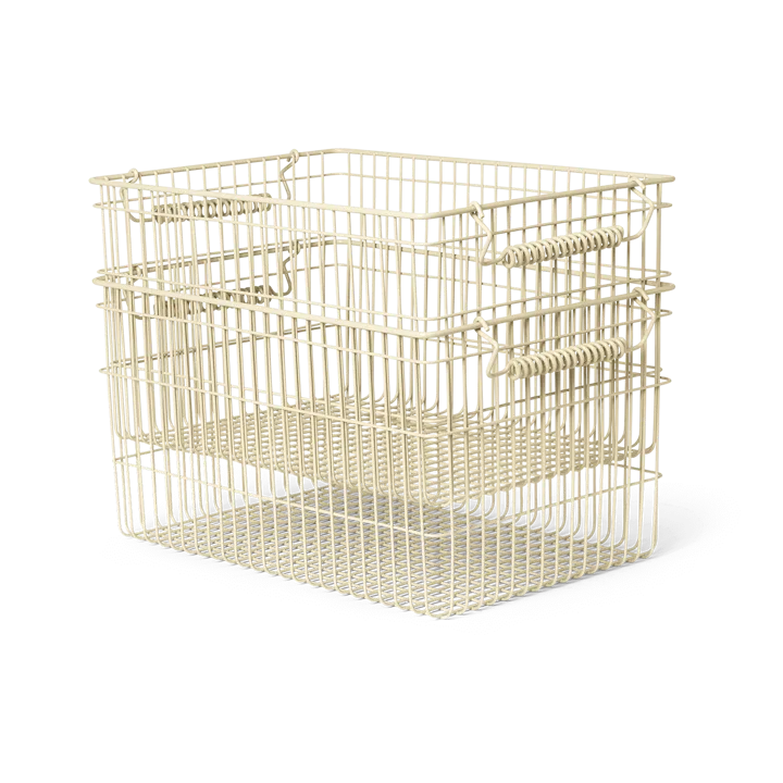 Cesto Cala impilabile confezione da 2 - Cashmere, 36,2x26,2x20,2 cm - Ferm Living