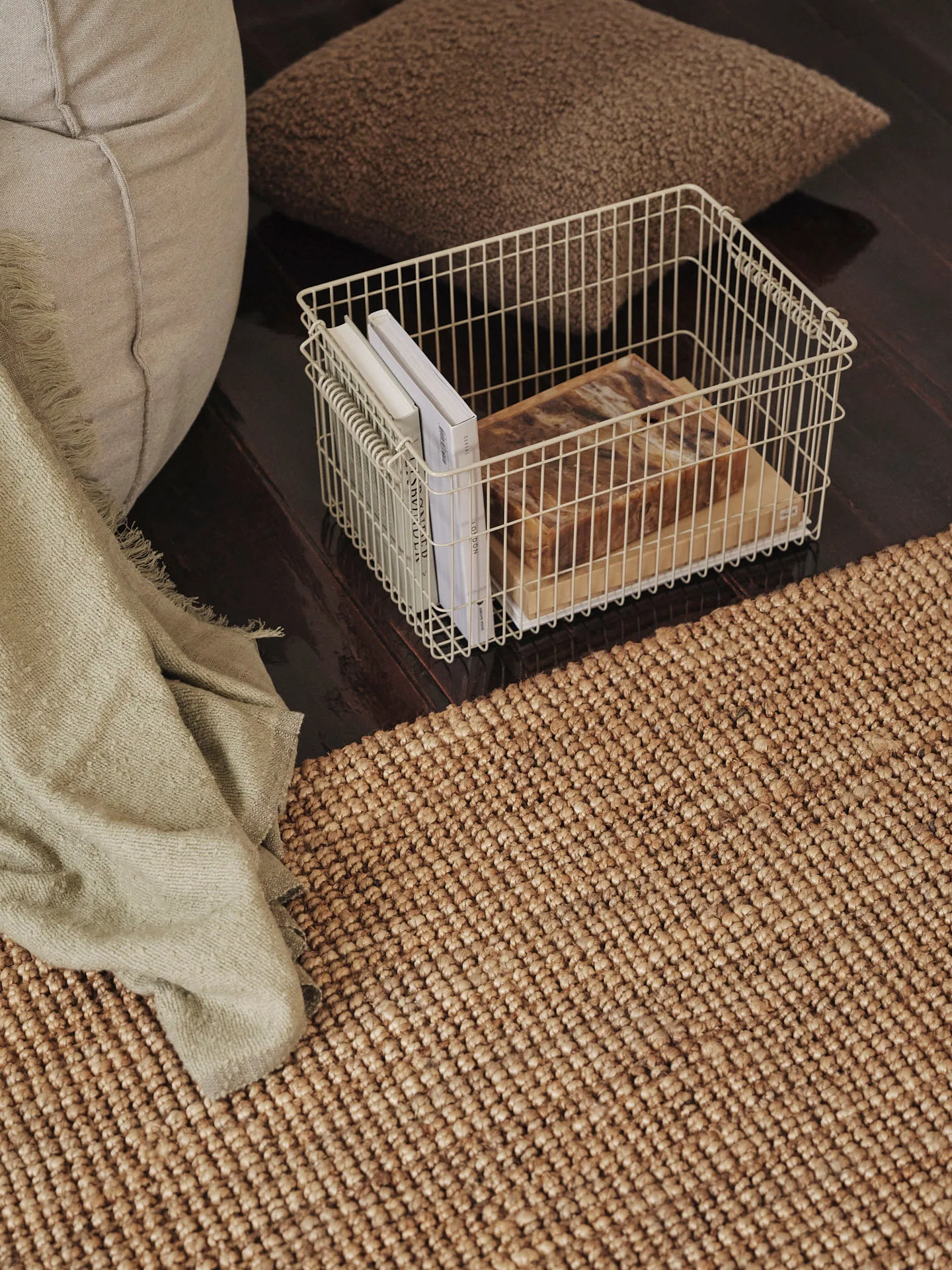 Cesto Cala impilabile confezione da 2, Cashmere, 36,2x26,2x20,2 cm Ferm Living