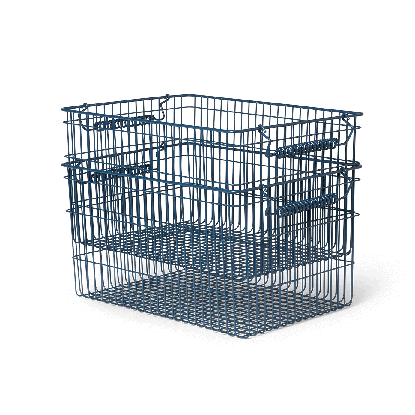 Cesto Cala impilabile confezione da 2, Dark blue, 36,2x26,2x20,2 cm Ferm Living