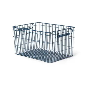 Cesto Cala impilabile confezione da 2 - Dark blue, 36,2x26,2x20,2 cm - Ferm Living
