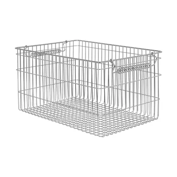 Cesto Cala impilabile confezione da 2 - In acciaio inox, 36,2x26,2x20,2 cm - Ferm Living