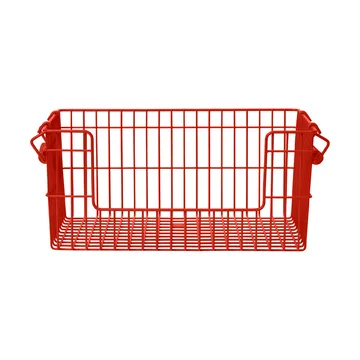 Cesto Cala impilabile confezione da 2 - Rosso papavero, 28,7x18x13 cm - Ferm Living