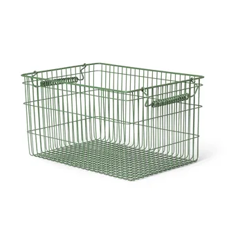 Cesto Cala impilabile confezione da 2 - Verdant green, 36,2x26,2x20,2 cm - Ferm Living