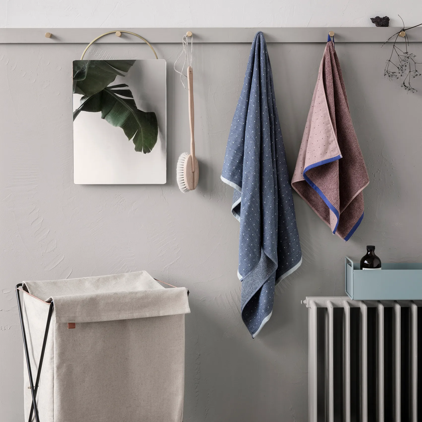 Cesto per biancheria Herman, Nero Ferm Living