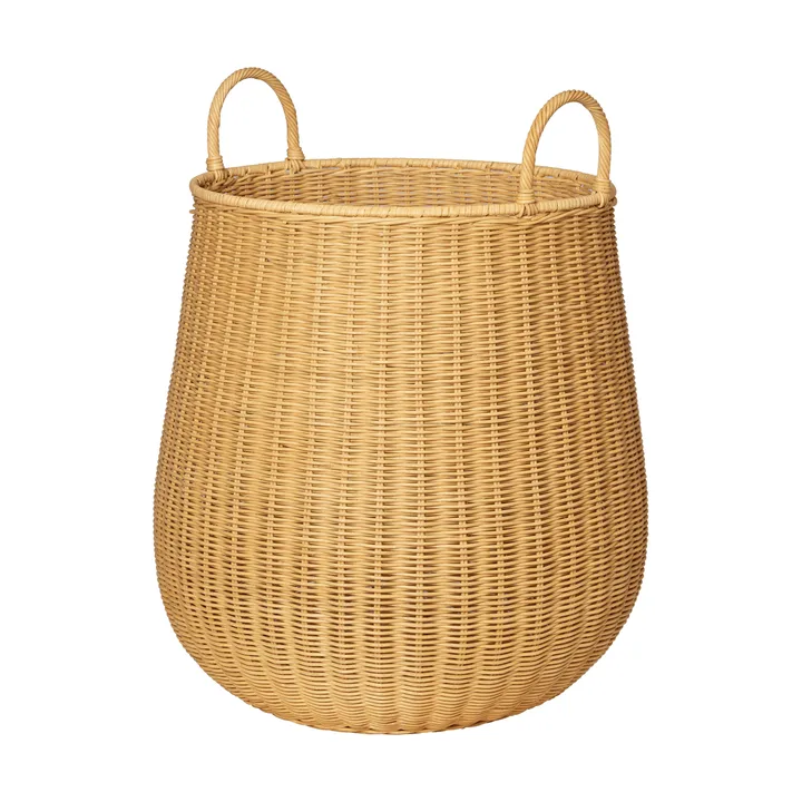 Cesto portabiancheria intrecciato - Medium, naturale - Ferm Living