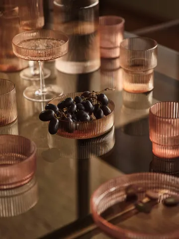 Ciotola da colazione Ripple, confezione da 4 - Blush - Ferm Living