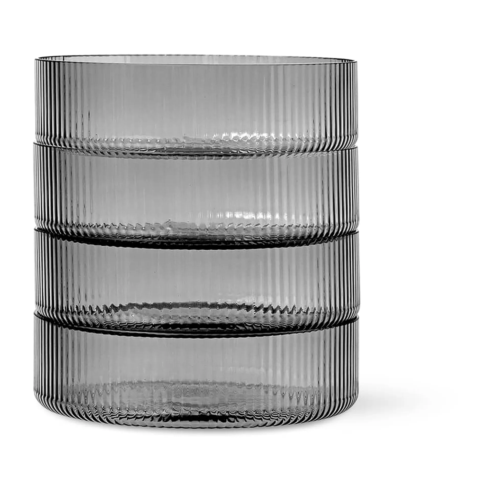 Ciotola da colazione Ripple, confezione da 4, grigio fumo Ferm Living