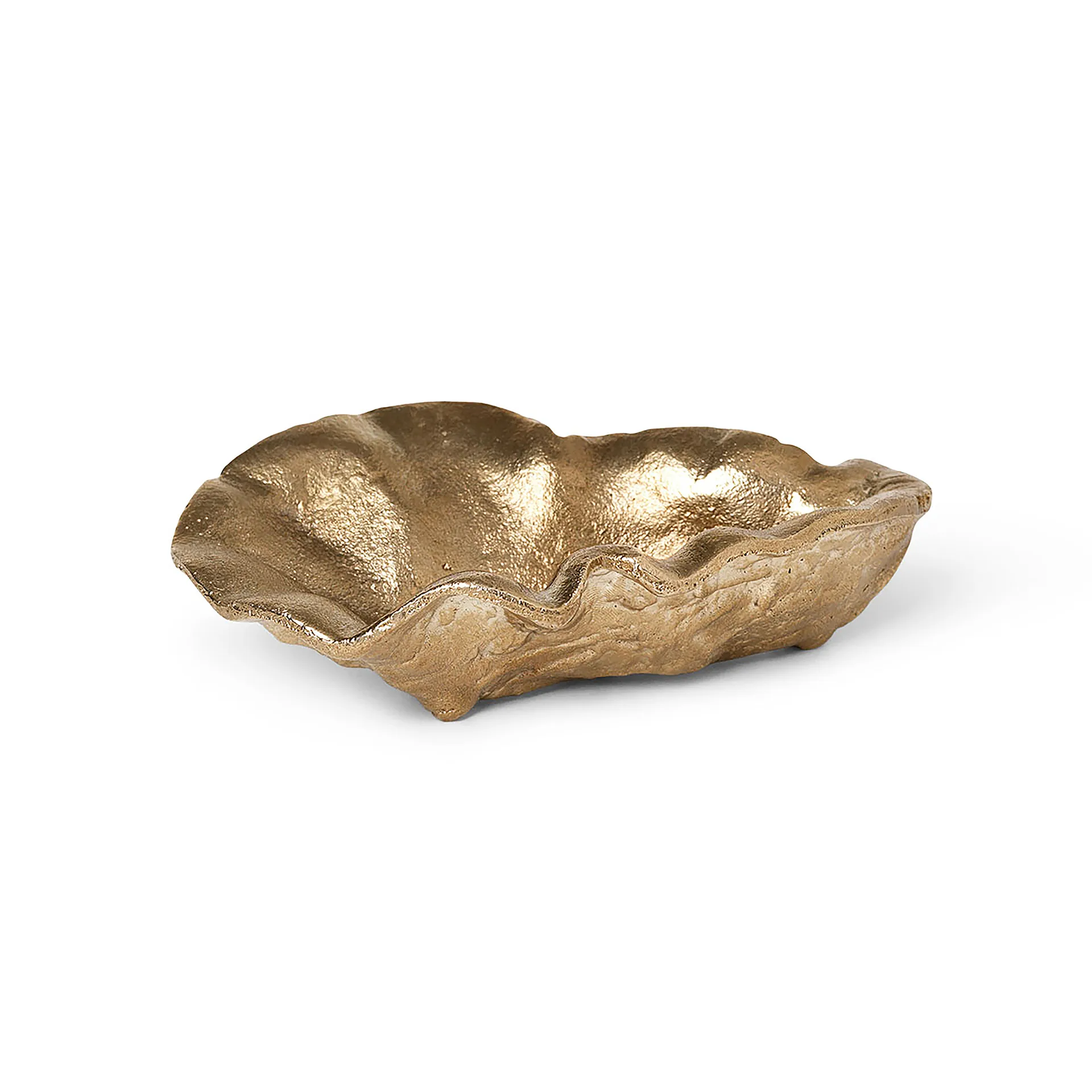 Ciotola decorativa Oyster 10,5 cm, ottone Ferm Living