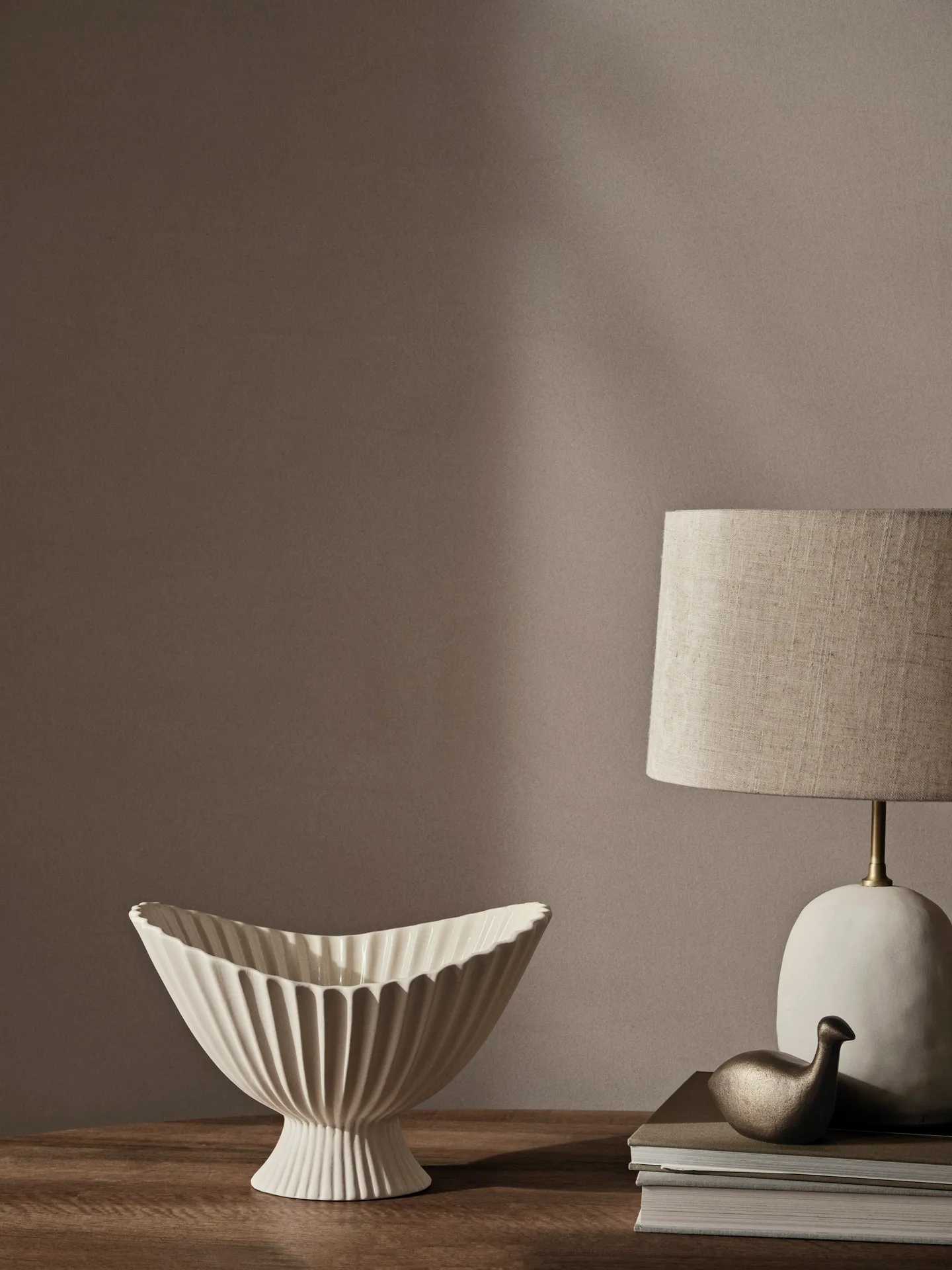 Ciotola Fountain 28 cm, Off-white Ferm Living