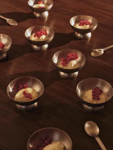 Ciotola in vetro Tumbled - Acciaio inossidabile - Ferm Living