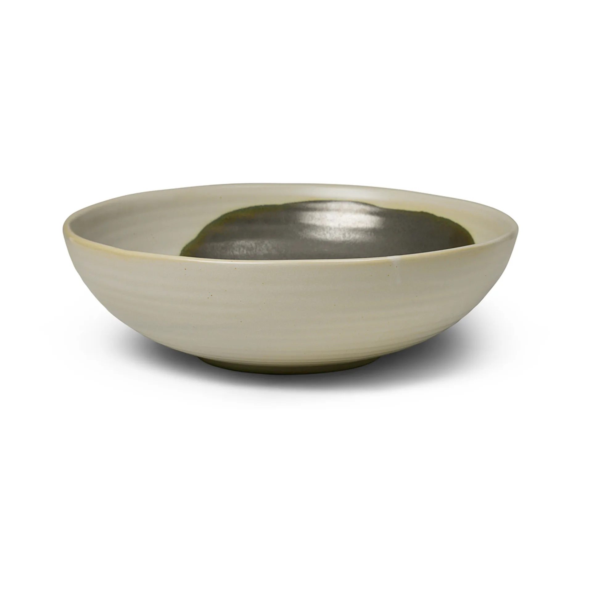 Ciotola Omhu grande ⌀28 cm, off-white-carbone Ferm Living