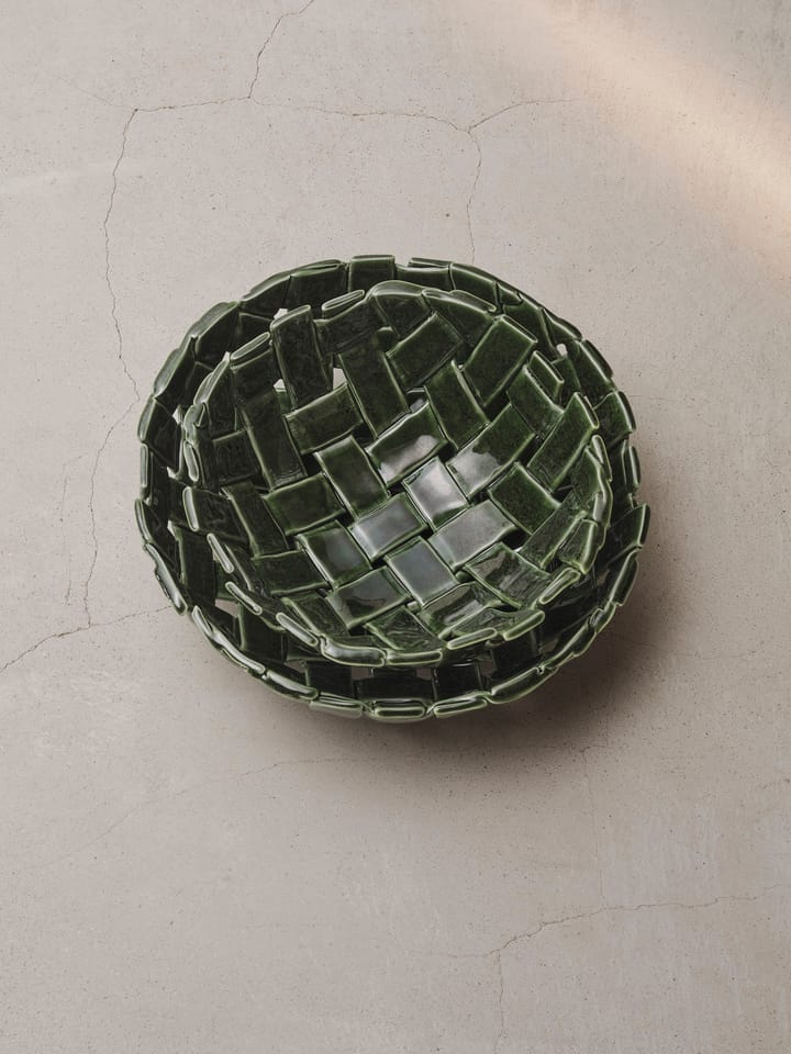 Ciotola Plait Ø30 cm, Emerald green Ferm Living