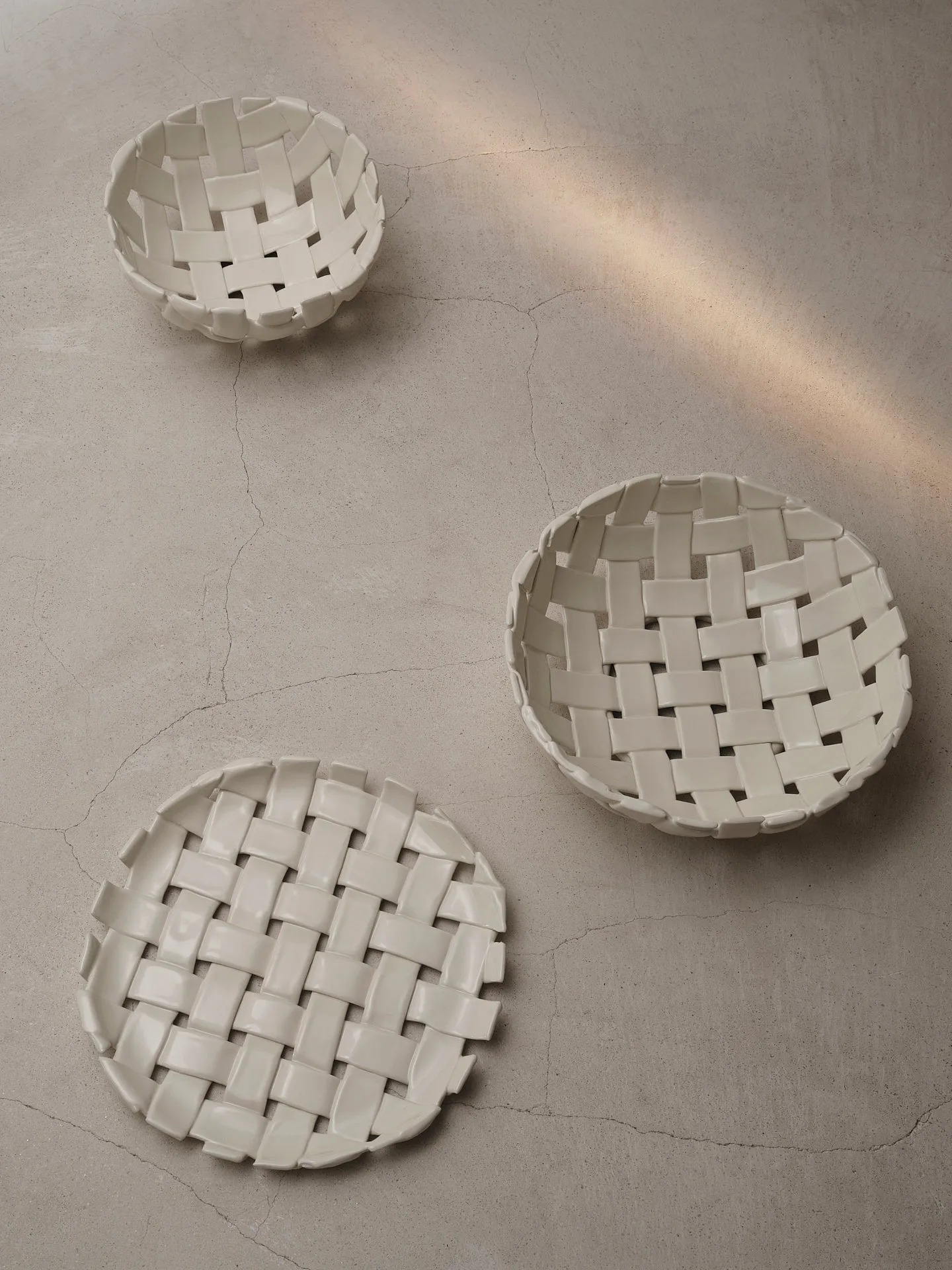 Ciotola Plait Ø30 cm, Off white Ferm Living