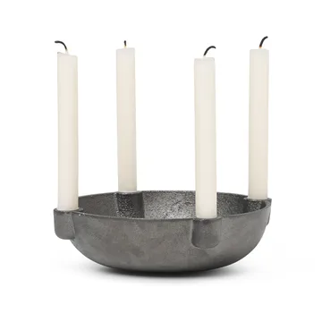 Ciotola portacandele dell'Avvento in ottone - Ottone nero - Ferm Living