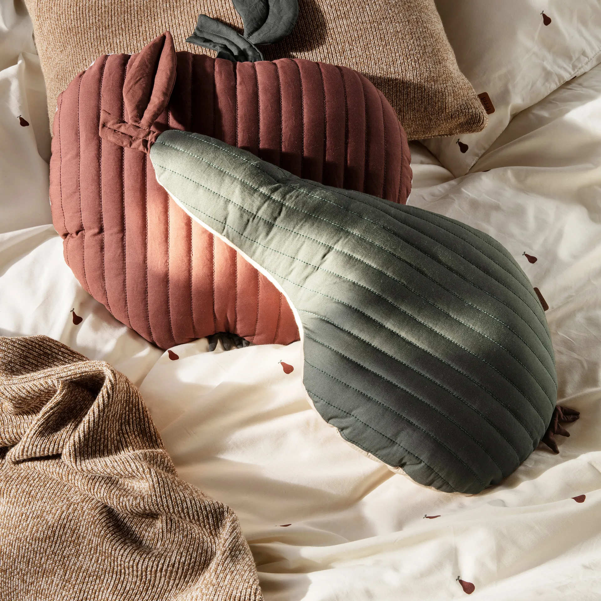 Completo letto Pear 70x100 cm, Off white-cinnamon Ferm Living