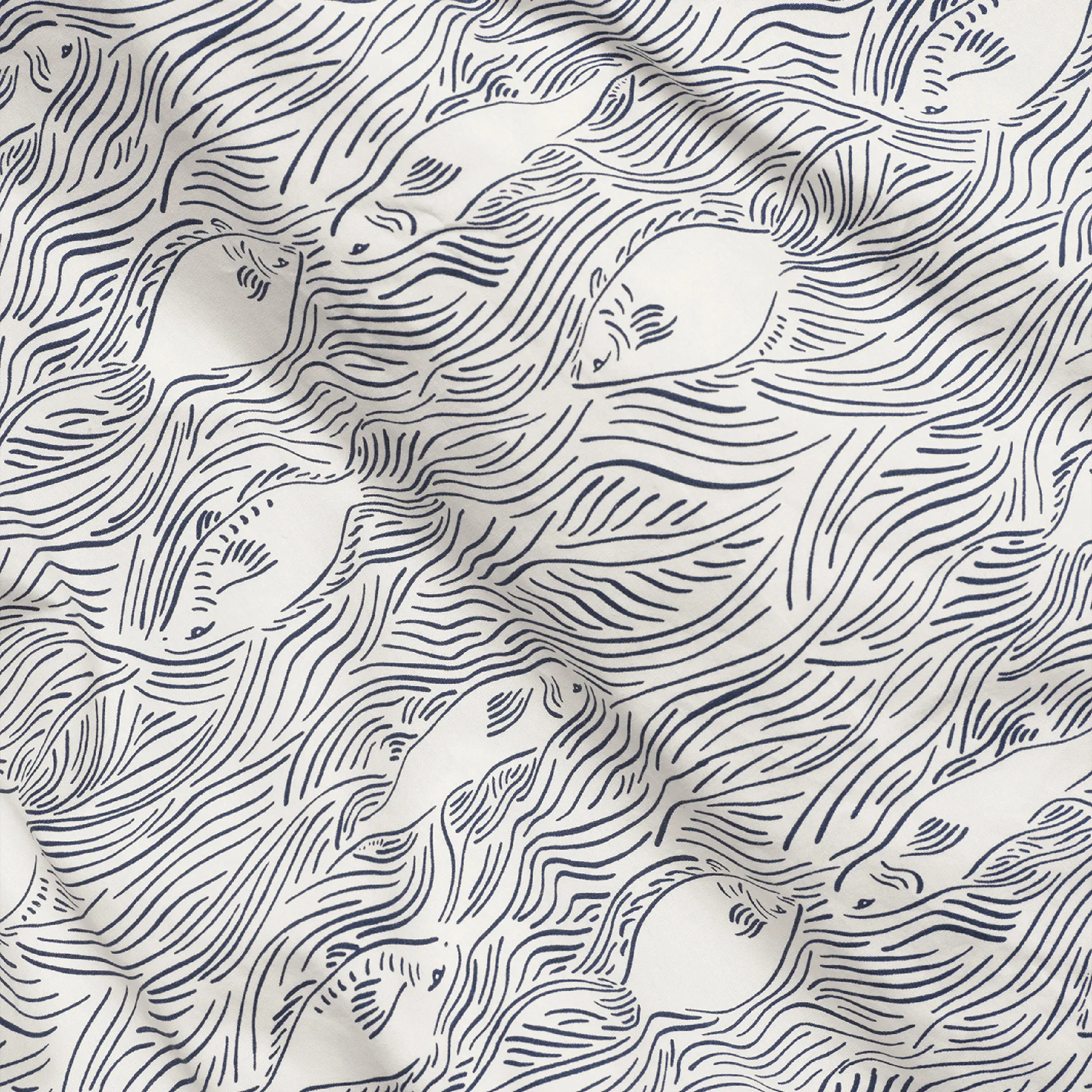 Completo letto Stream 100x140 cm, Bianco sporco Ferm Living