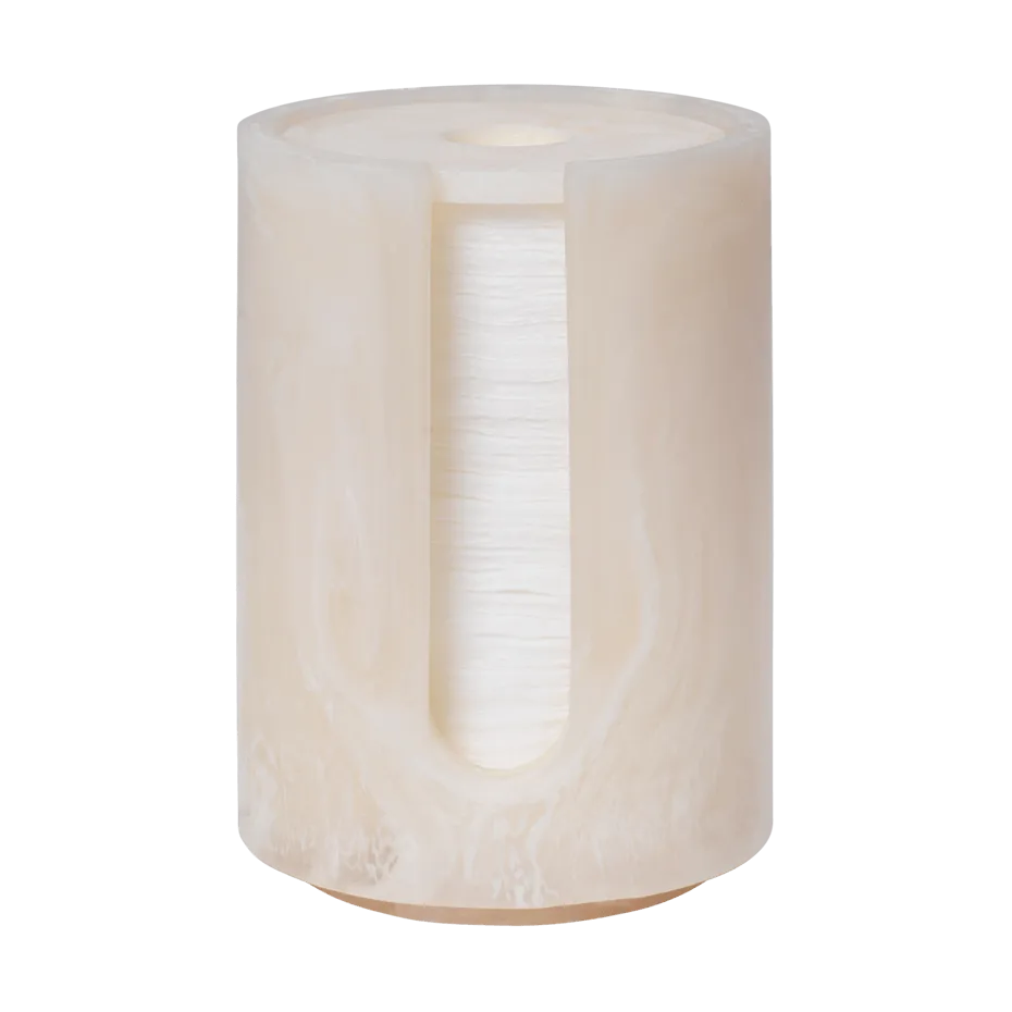 Contenitore Mist per dischetti di cotone Ø8x11,8 cm, Perla Ferm Living