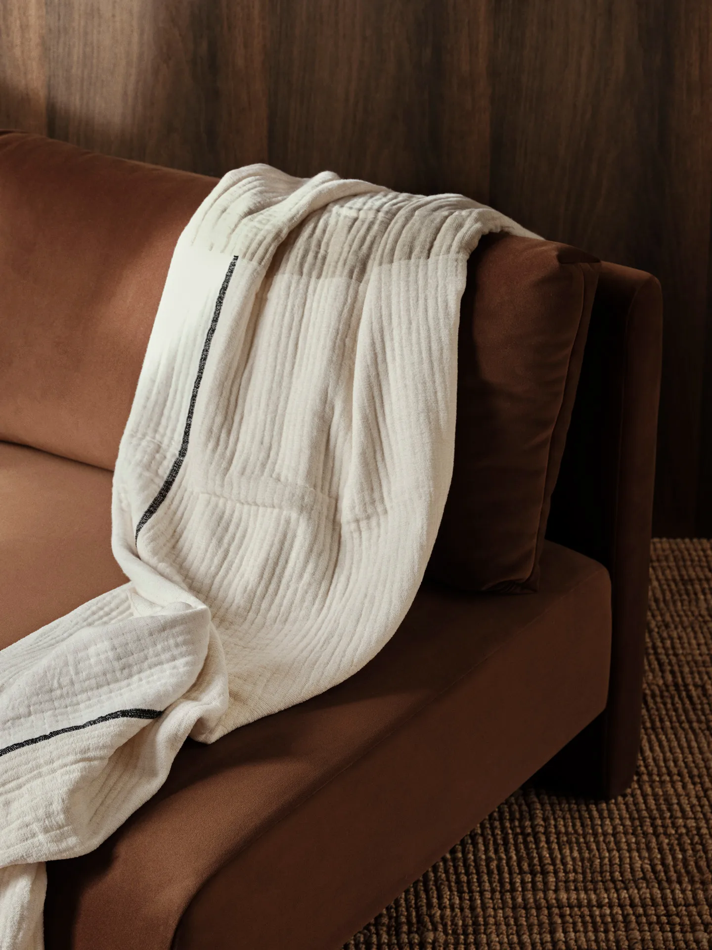 Coperta Dela 120x170 cm, Natural-Off-white Ferm Living