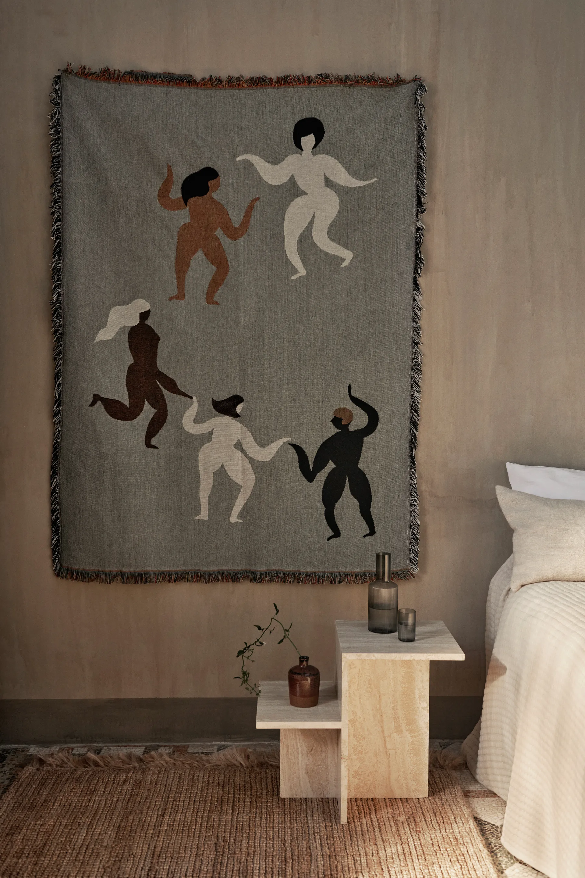 Coperta tipo arazzo Free 120x170 cm, Grigio Ferm Living