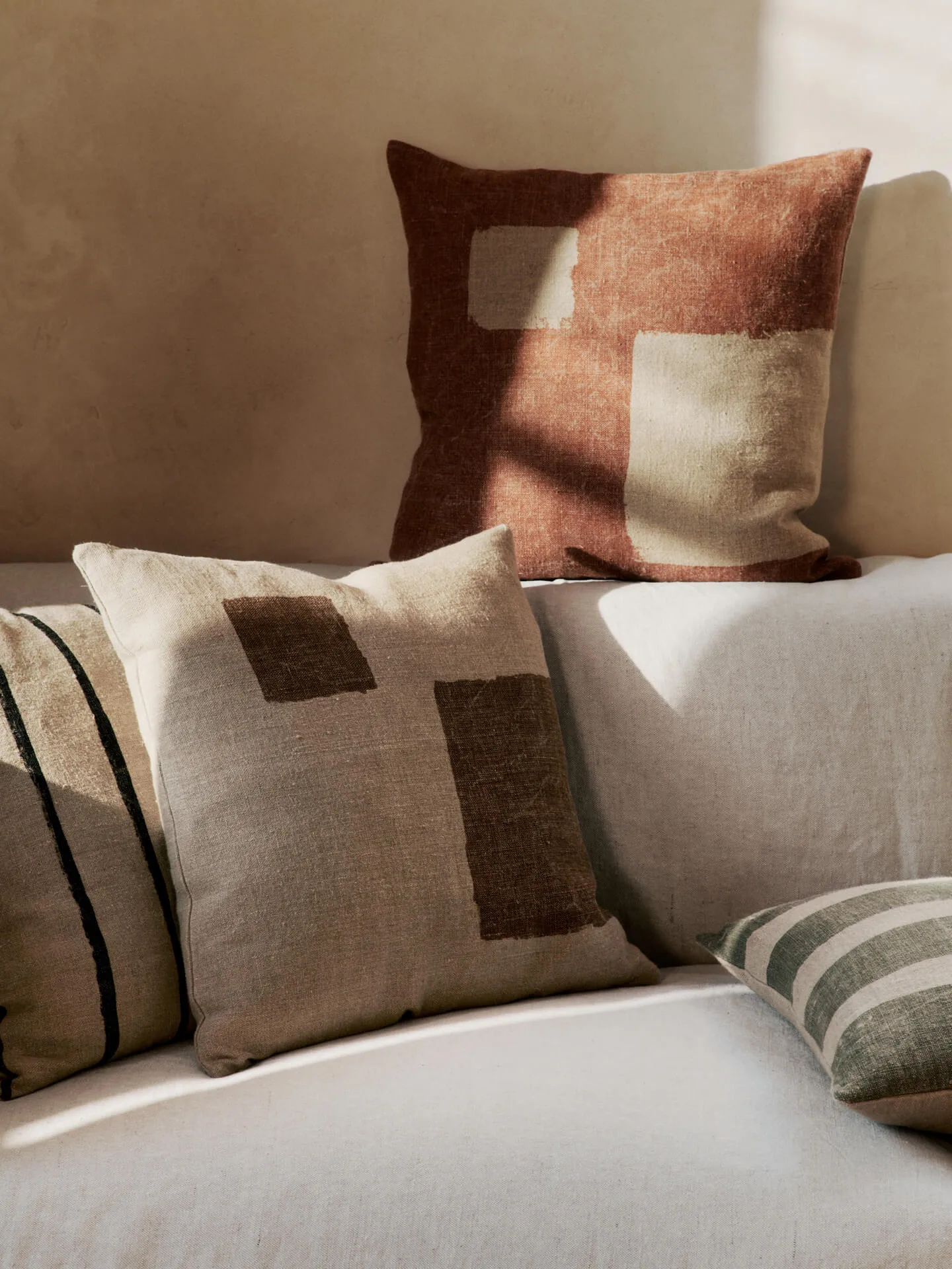 Copricuscino Oleo 50x50 cm, Natural-Sugar Kelp Ferm Living