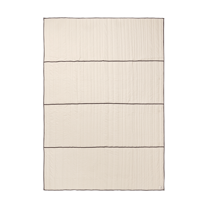 Copriletto trapuntato Vari - Natural-dark chocolate, 260x180 cm - Ferm Living