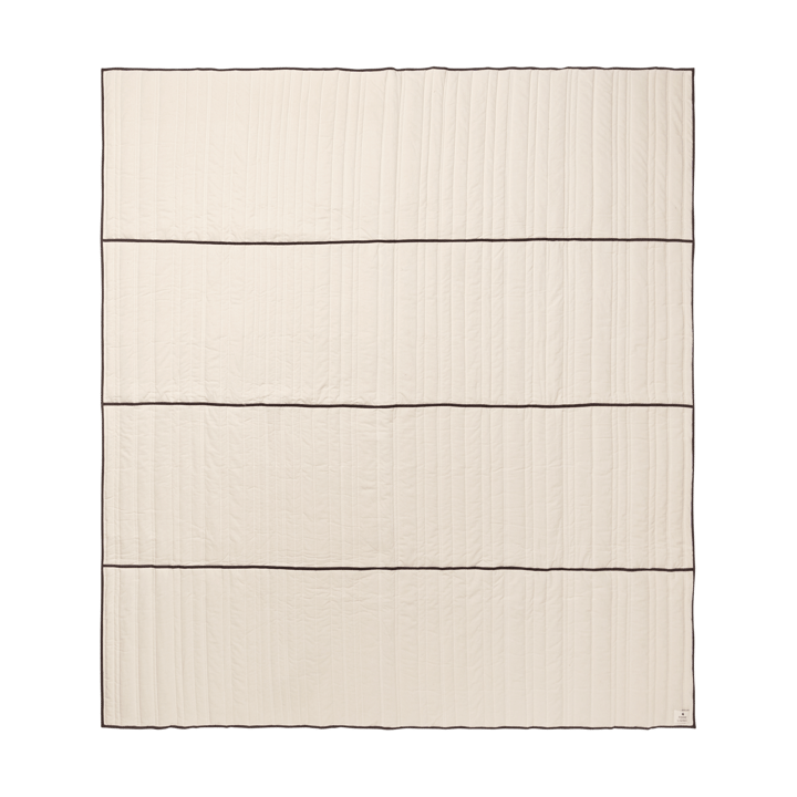 Copriletto trapuntato Vari, Natural-dark chocolate, 260x230 cm Ferm Living
