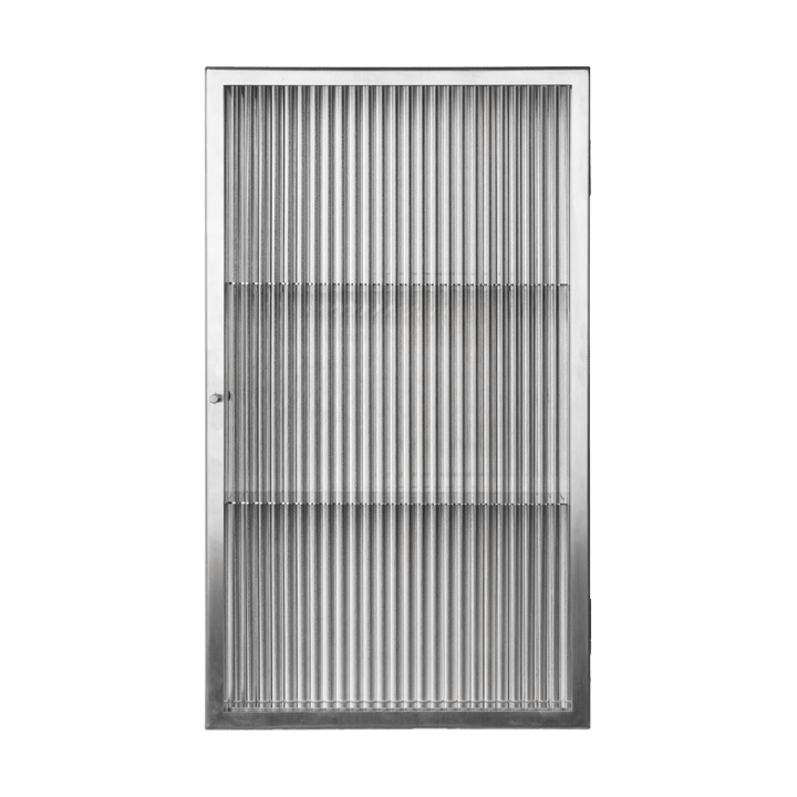 Credenza da parete Haze - Reeded glass - stainless steel - Ferm Living