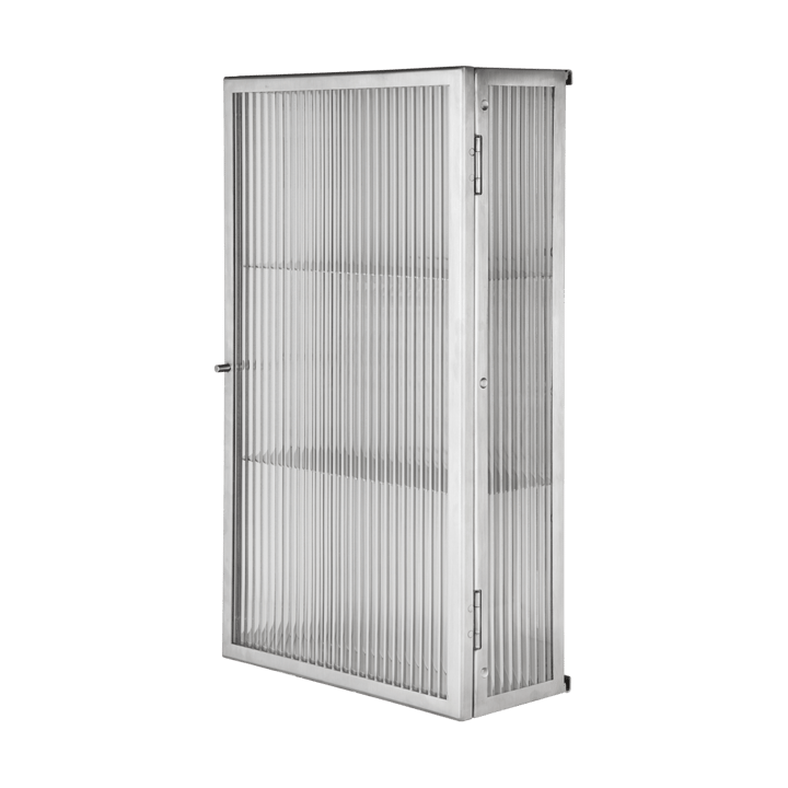 Credenza da parete Haze, Reeded glass - stainless steel Ferm Living