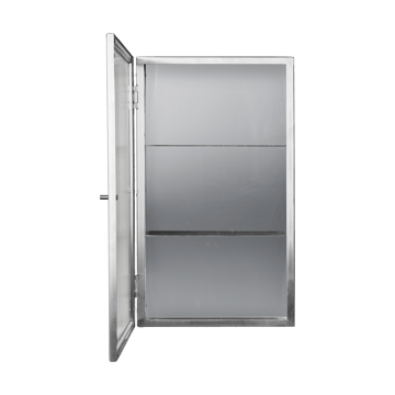 Credenza da parete Haze - Reeded glass - stainless steel - Ferm Living