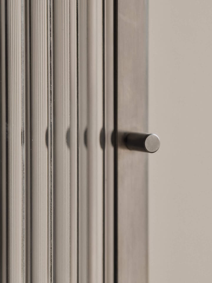 Credenza da parete Haze, Reeded glass - stainless steel Ferm Living