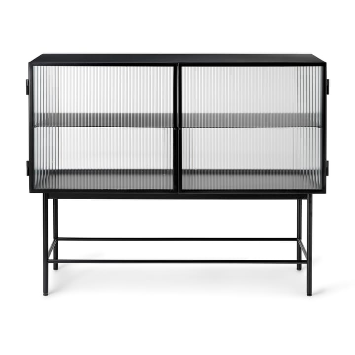 Credenza Haze - Nera, vetro ondulato - Ferm LIVING