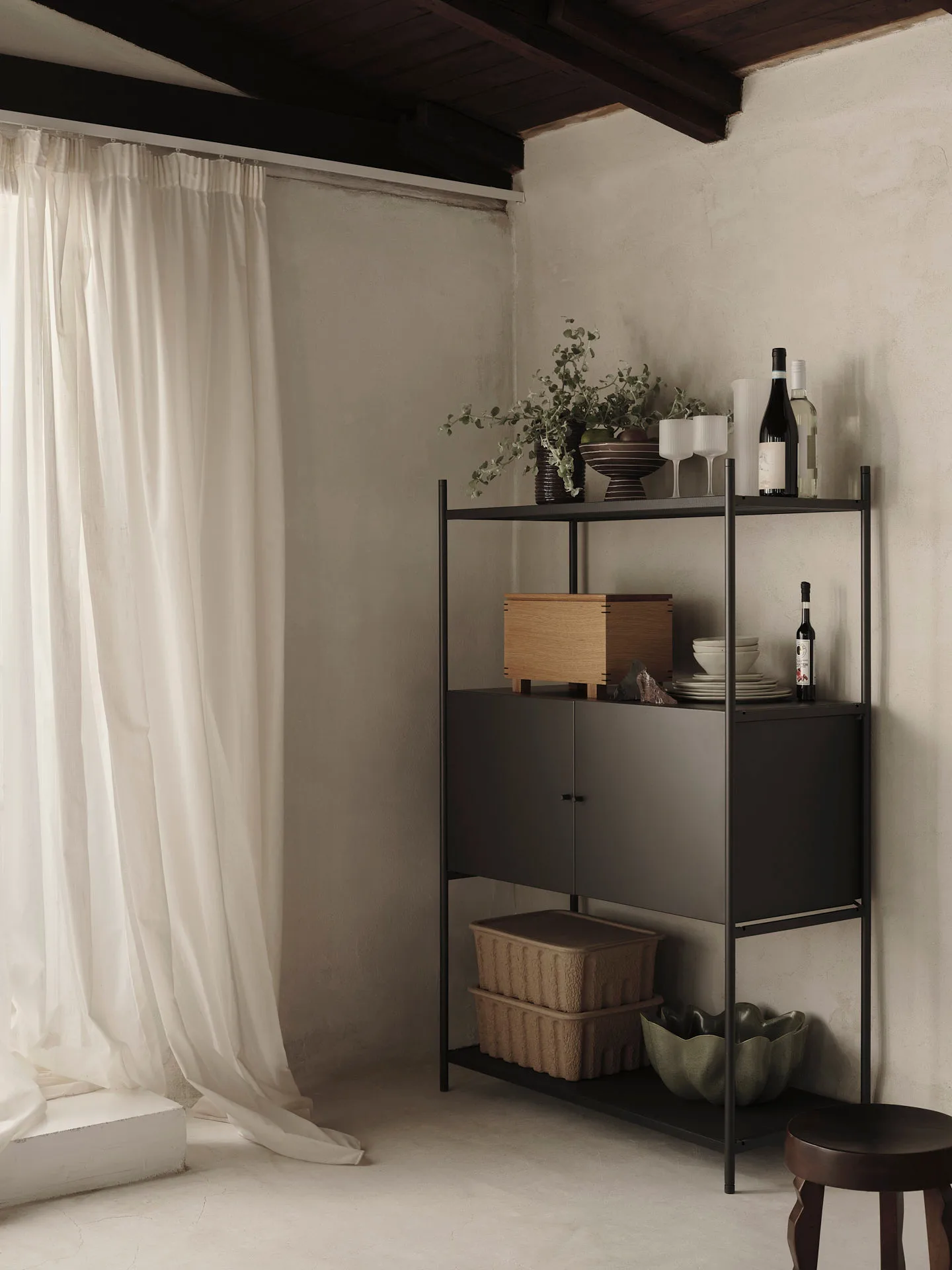 Credenza Punctual 41,6x91,5 cm, Anthracite Ferm Living