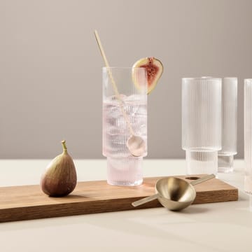 Cucchiaio da long drink Fein - ottone - ferm LIVING