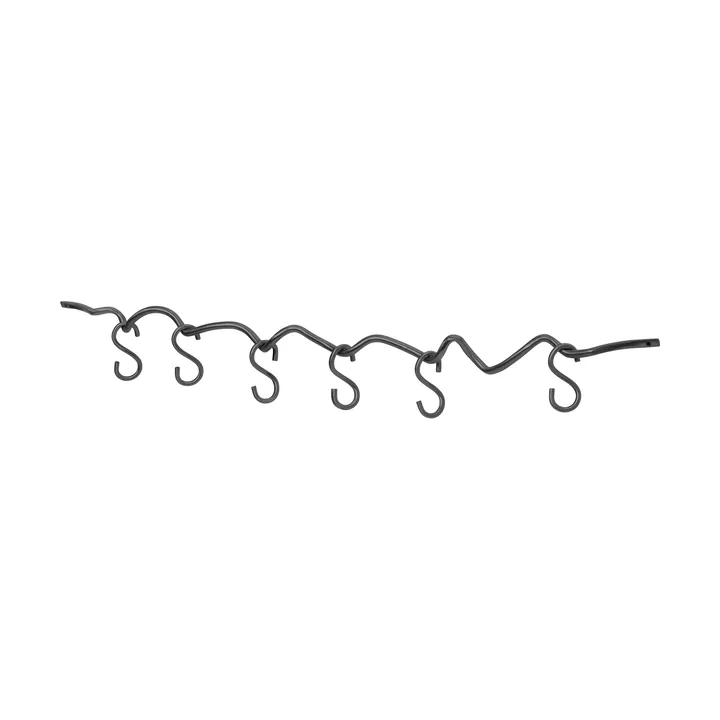 Curvature guida da parete con 6 ganci - Black brass - Ferm Living