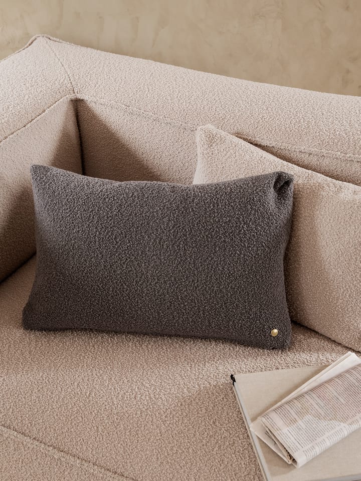 Cuscino bouclé Clean 40x60 cm, Grigio Ferm Living