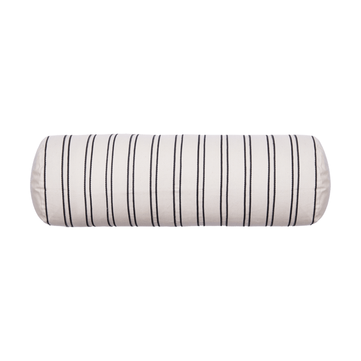 Cuscino cilindro Twill bolster - Off-white-black - Ferm Living