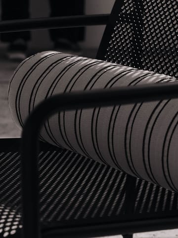 Cuscino cilindro Twill bolster - Off-white-black - Ferm Living