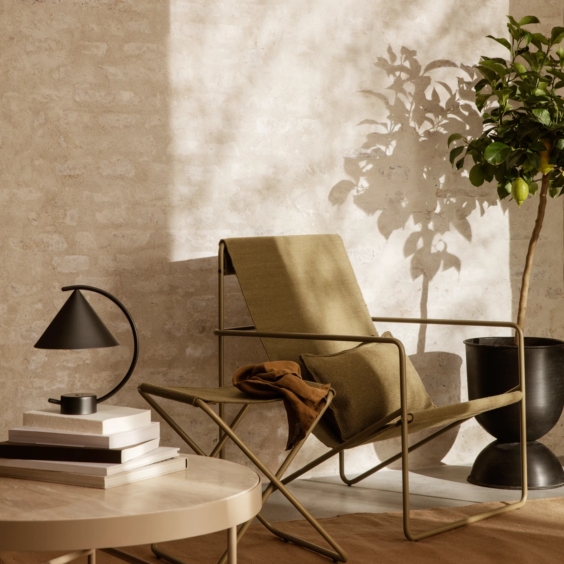 Cuscino Desert 28x53 cm, olive Ferm Living