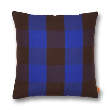 Cuscino Grand 50x50 cm - Chocolate-bright blue - Ferm Living