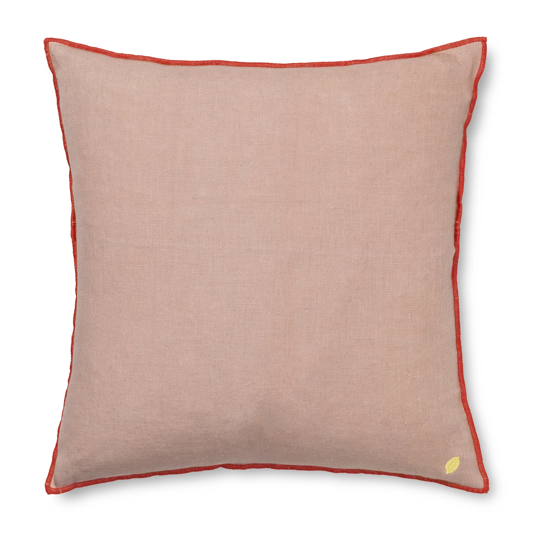 Cuscino in lino Contrast, 40x40 cm, Dusty rose Ferm Living