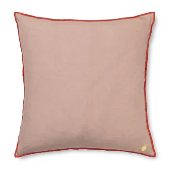 Cuscino in lino Contrast, 40x40 cm - Dusty rose - Ferm Living