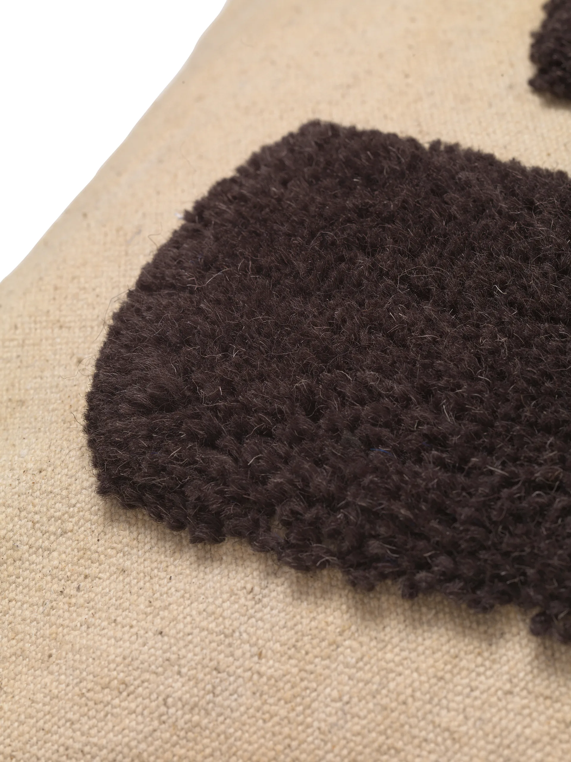 Cuscino Lay 50x50 cm, Sand / Dark Brown Ferm Living