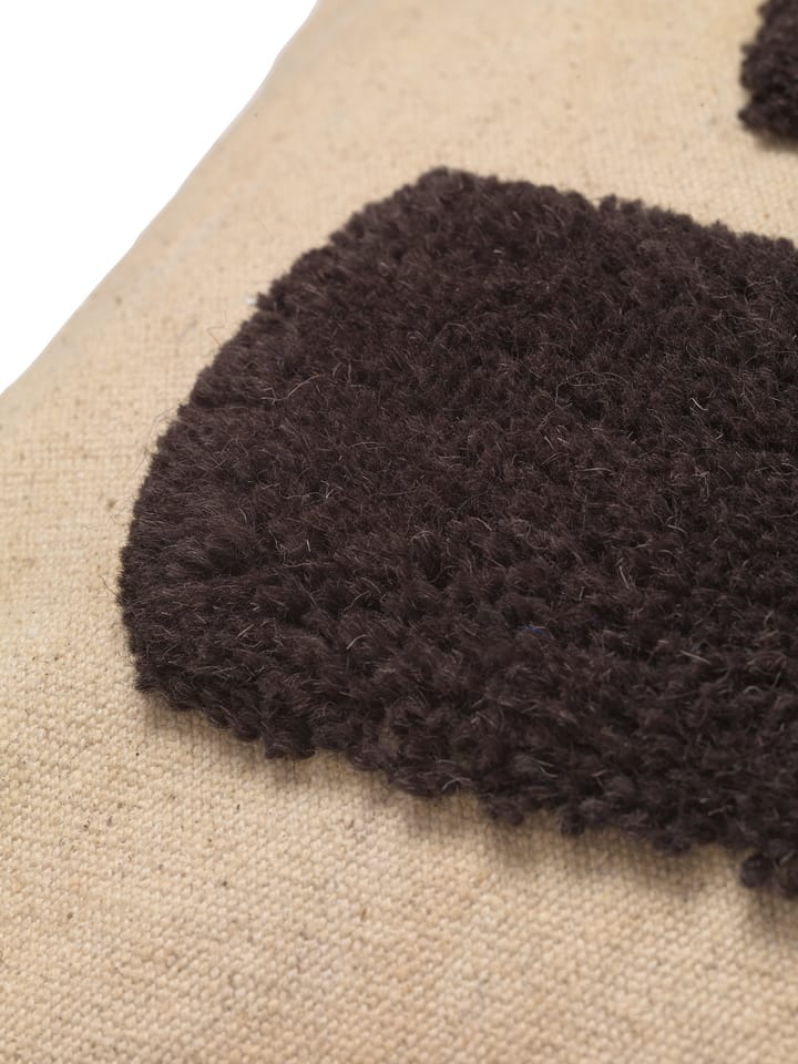 Cuscino Lay 50x50 cm - Sand / Dark Brown - ferm LIVING