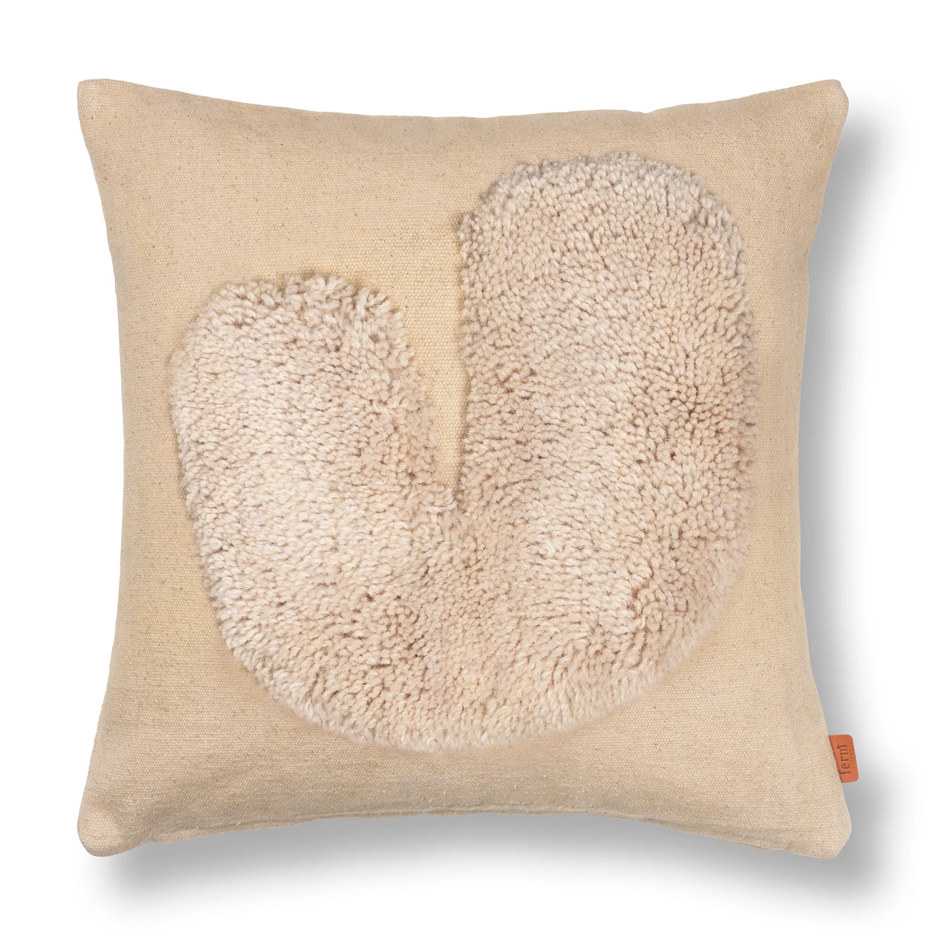 Cuscino Lay 50x50 cm, Sand / Off-white Ferm Living