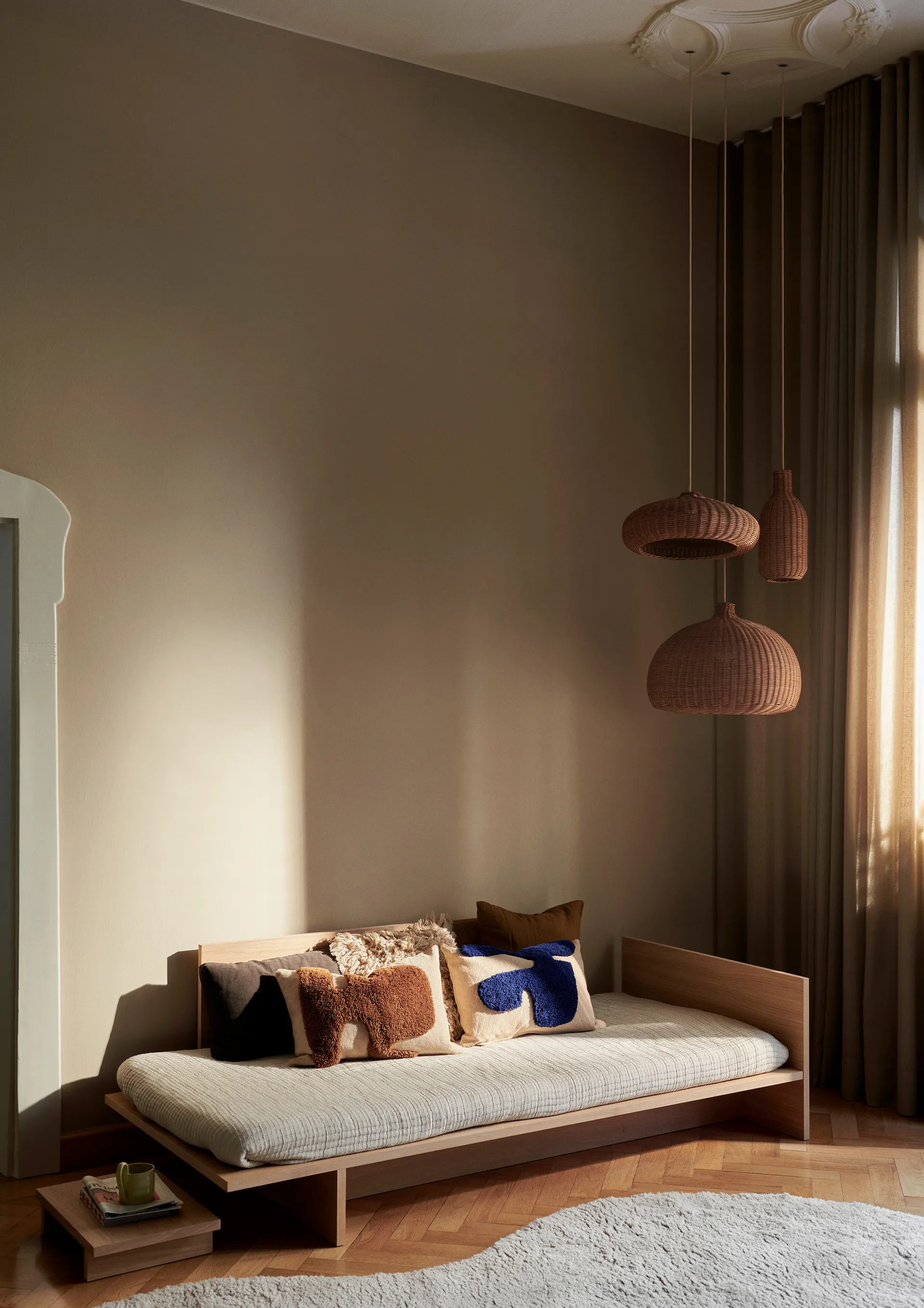 Cuscino rettangolare Lay 40x60 cm, Sand / Sugar Kelp Ferm Living