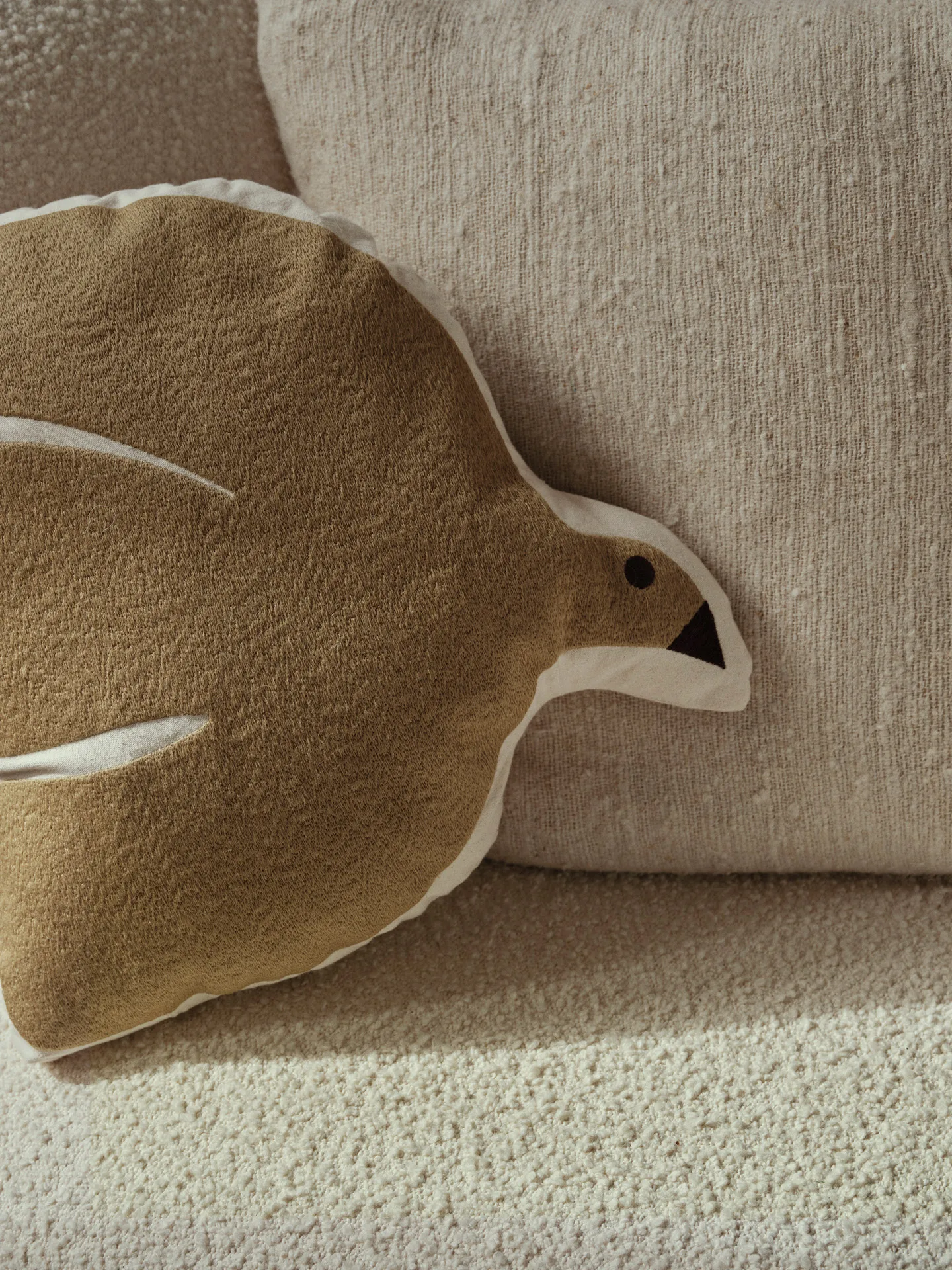 Cuscino Swif bird 40x40 cm, Silver Fern Ferm Living