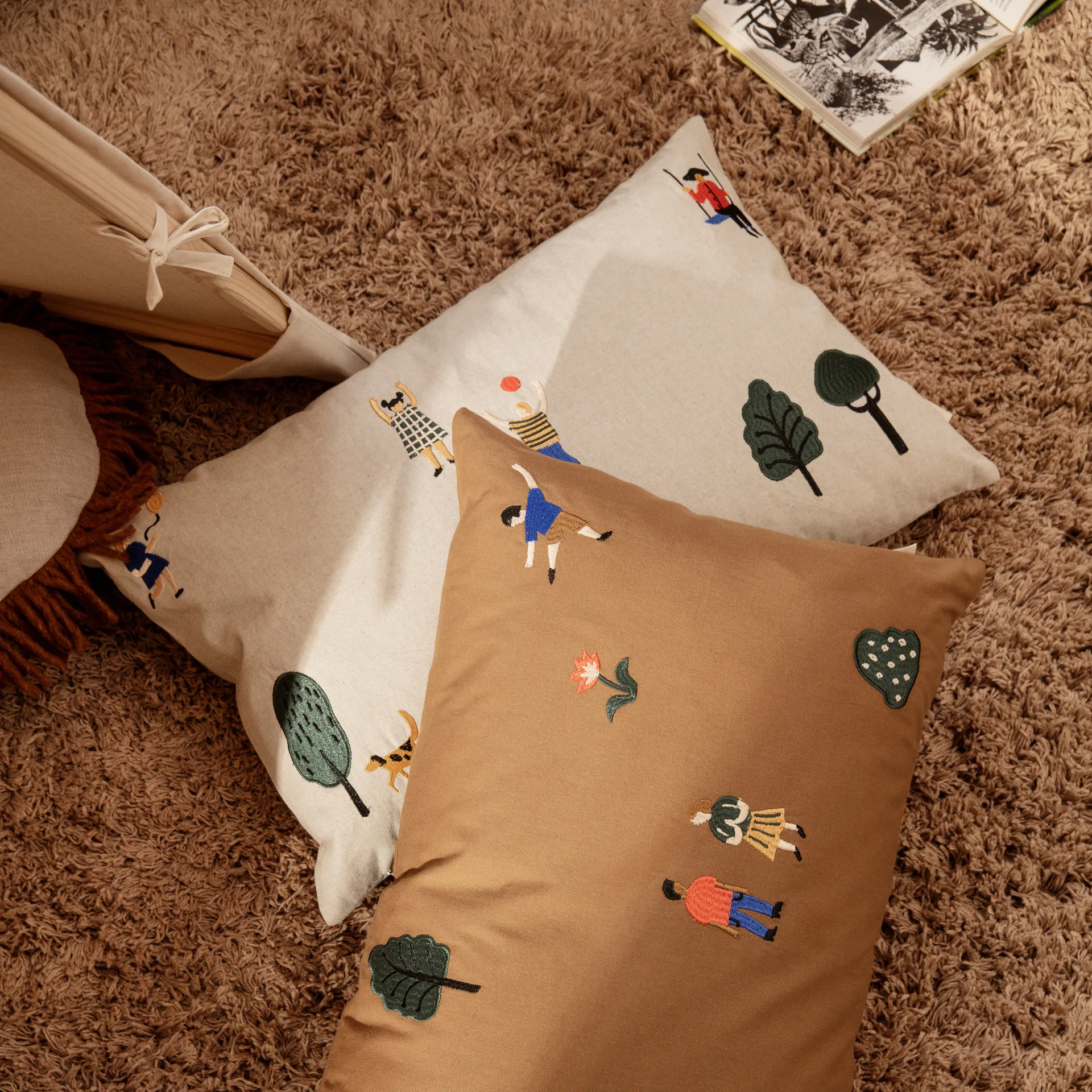 Cuscino The Park 40x60 cm, naturale Ferm Living